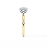 Asscher Solitaire Bezel Lab Grown Diamond Engagement Ring