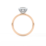 Asscher Solitaire Bezel Lab Grown Diamond Engagement Ring