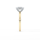 Cushion Solitaire Bezel Lab Grown Diamond Engagement Ring