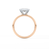 Cushion Solitaire Bezel Lab Grown Diamond Engagement Ring
