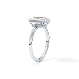 Radiant Solitaire Bezel Lab Grown Diamond Engagement Ring