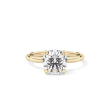 Round Solitaire Lab Grown Diamond Engagement Ring