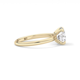 Round Solitaire Lab Grown Diamond Engagement Ring