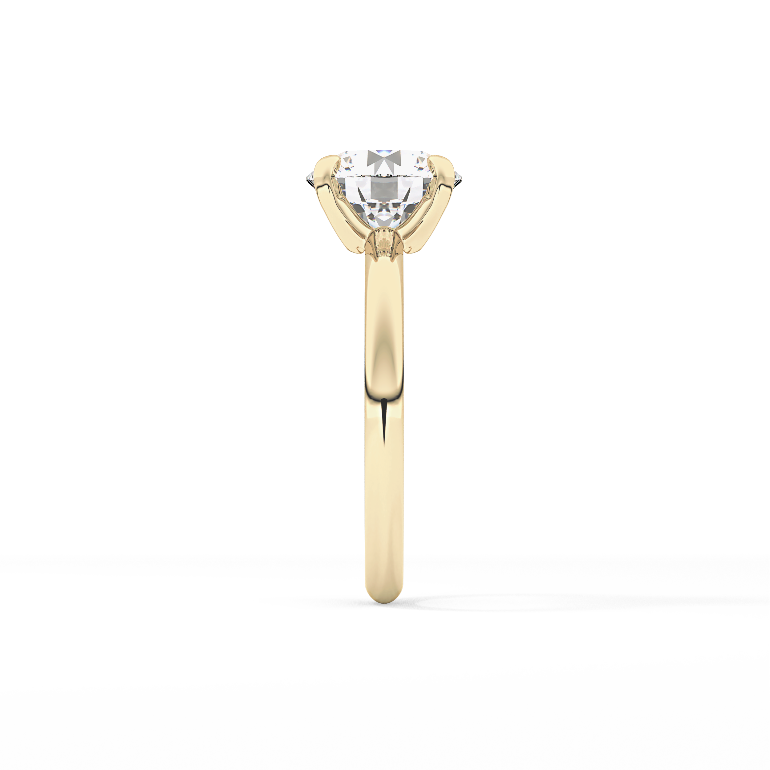 Round Solitaire Lab Grown Diamond Engagement Ring