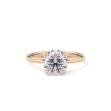 Round Solitaire Lab Grown Diamond Engagement Ring