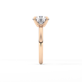 Round Solitaire Lab Grown Diamond Engagement Ring