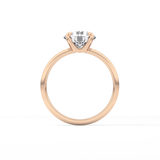 Round Solitaire Lab Grown Diamond Engagement Ring
