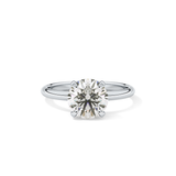Round Solitaire Lab Grown Diamond Engagement Ring