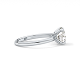 Round Solitaire Lab Grown Diamond Engagement Ring
