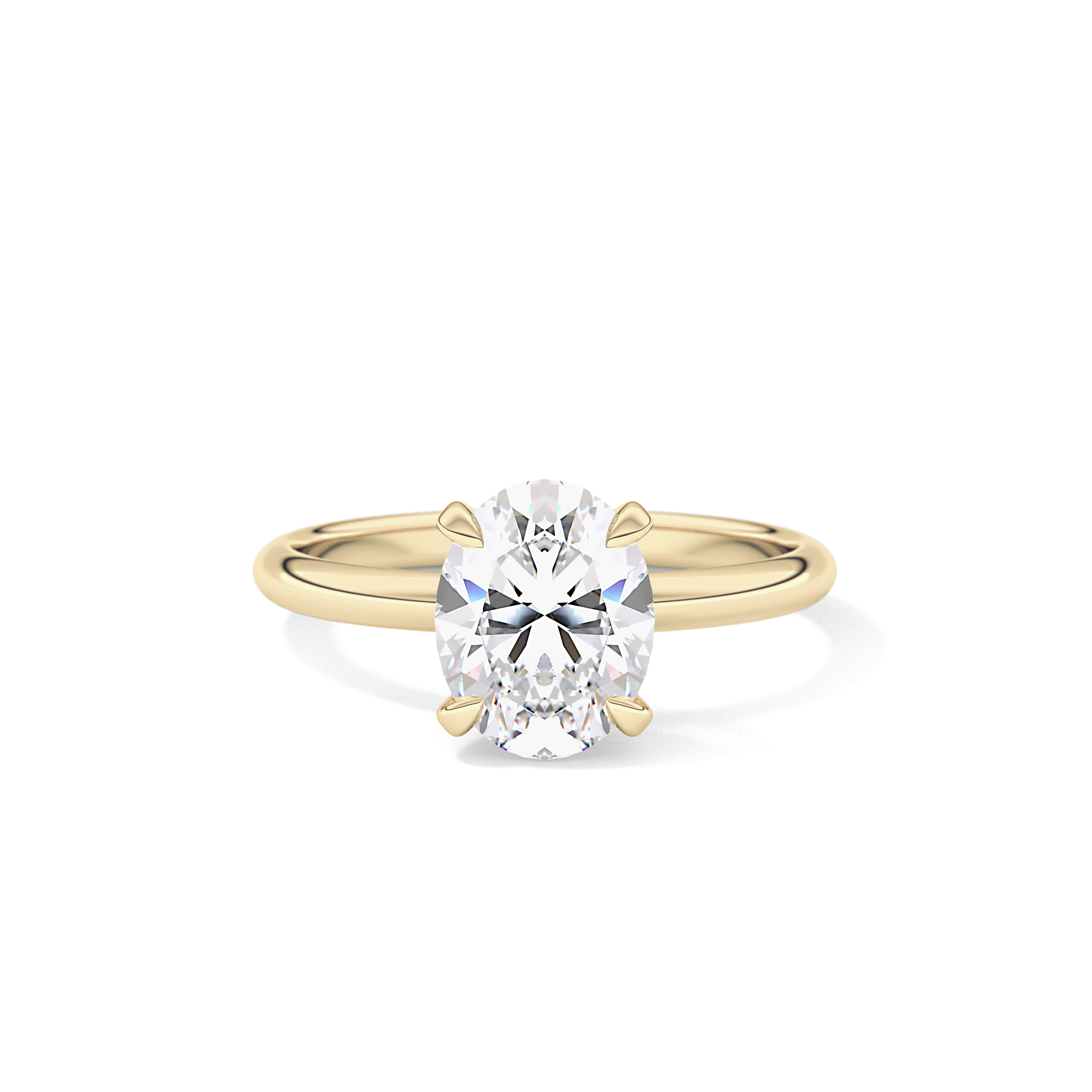 Oval Solitaire Lab Grown Diamond Engagement Ring