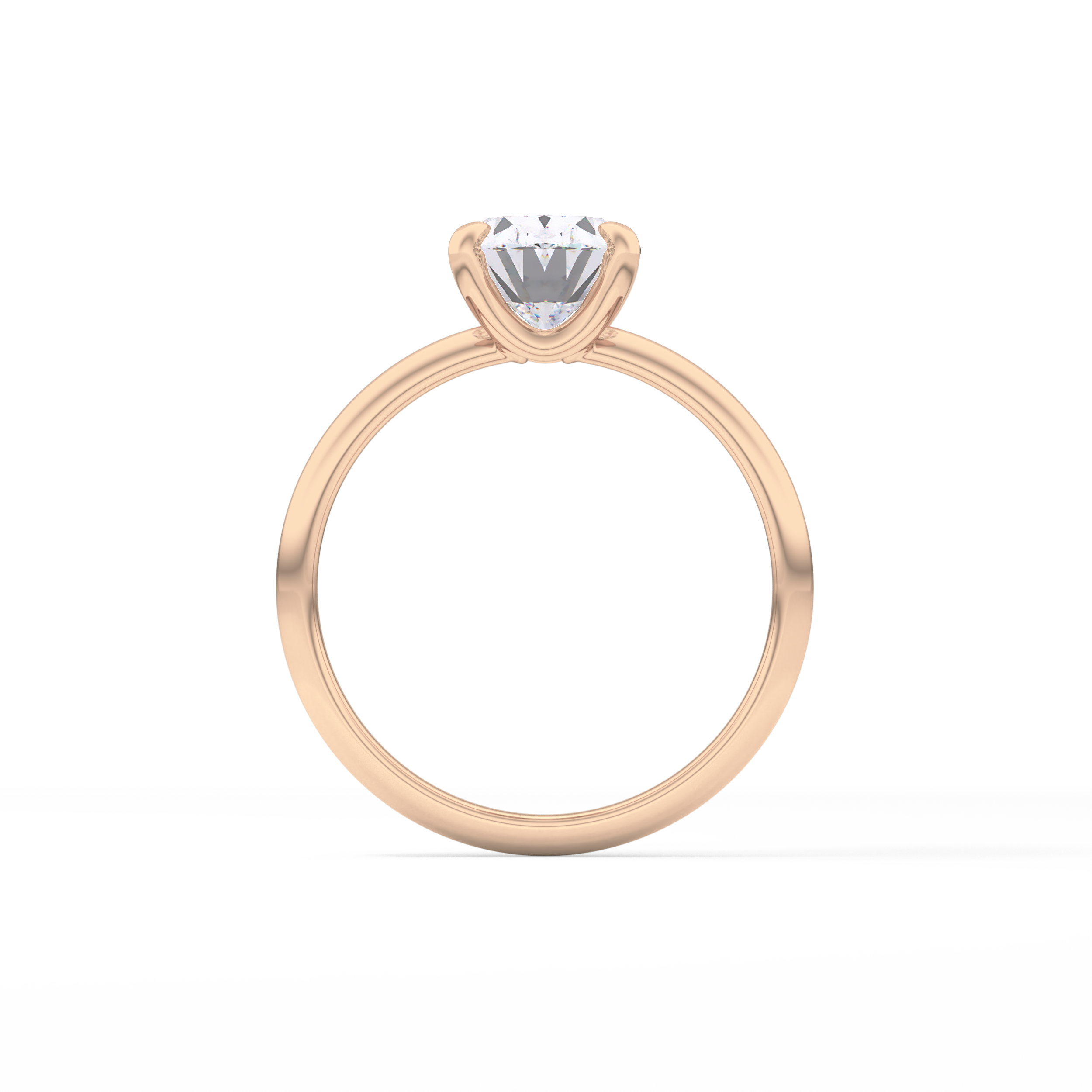 Oval Solitaire Lab Grown Diamond Engagement Ring