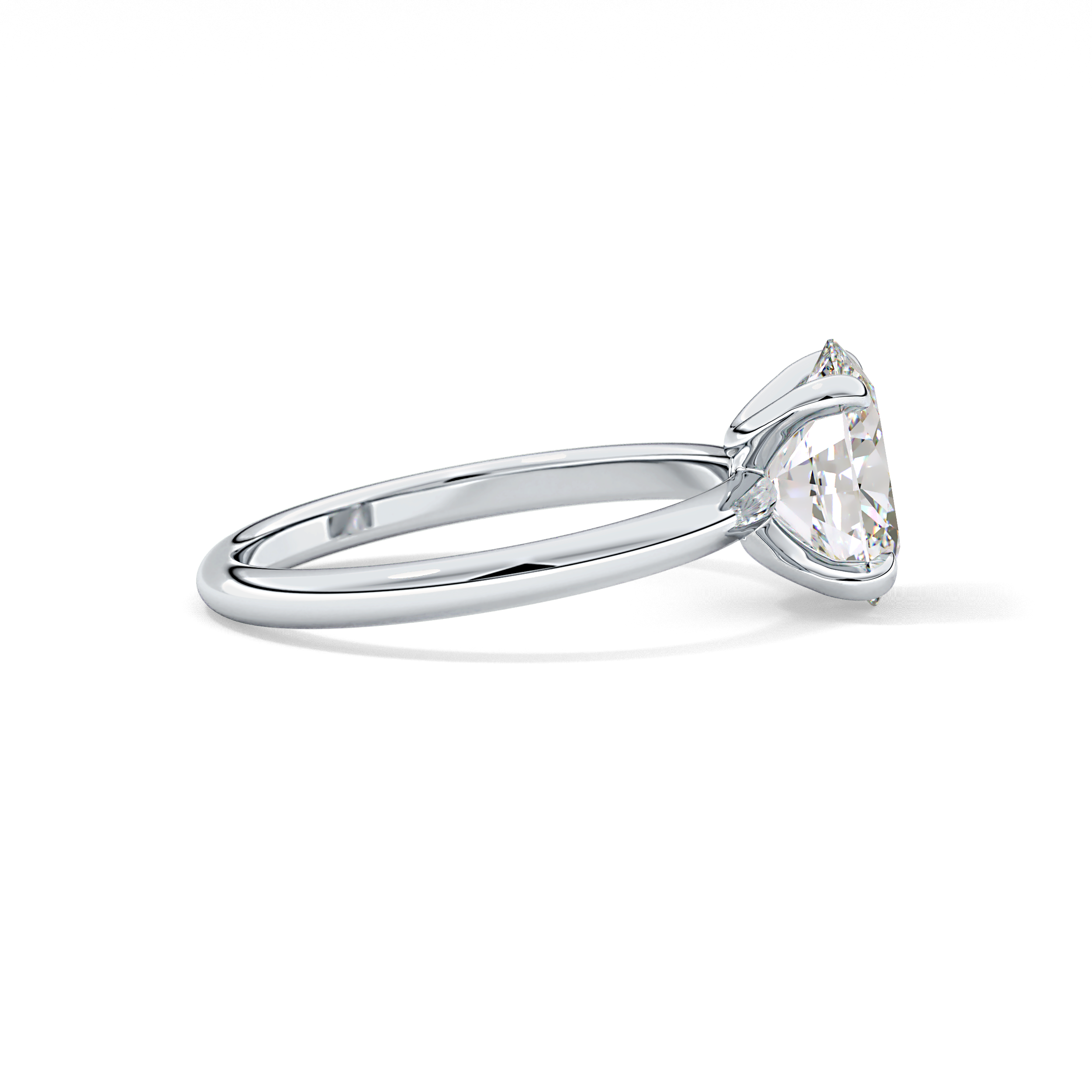 Oval Solitaire Lab Grown Diamond Engagement Ring