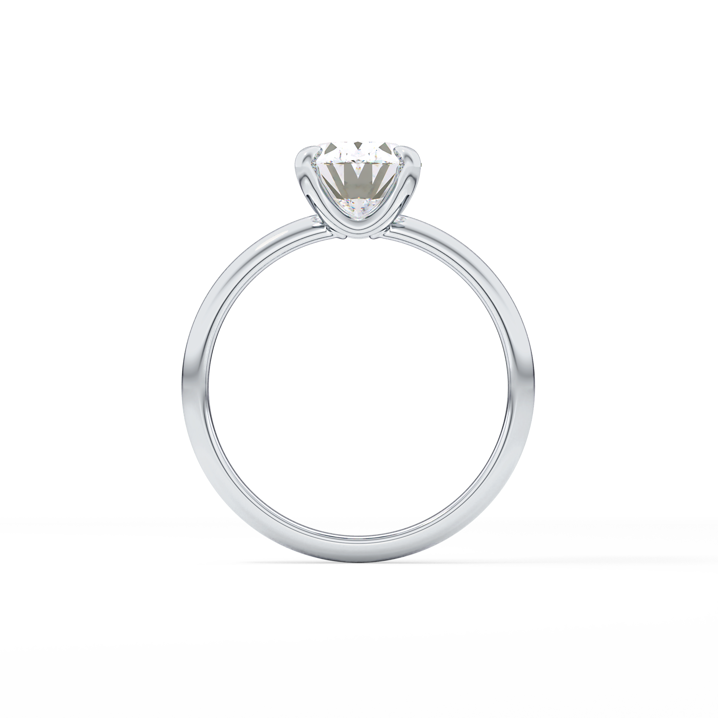 Oval Solitaire Lab Grown Diamond Engagement Ring