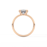 Asscher Solitaire Lab Grown Diamond Engagement Ring
