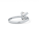 Asscher Solitaire Lab Grown Diamond Engagement Ring