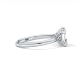 Asscher Solitaire Lab Grown Diamond Engagement Ring
