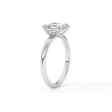 Asscher Solitaire Lab Grown Diamond Engagement Ring