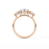 Round Three Stone Lab Grown Diamond Engagement Ring