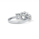 Round Three Stone Lab Grown Diamond Engagement Ring