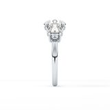 Round Three Stone Lab Grown Diamond Engagement Ring