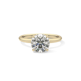Round Solitaire Lab Grown Diamond Engagement Ring