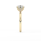 Round Solitaire Lab Grown Diamond Engagement Ring