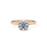 Round Solitaire Lab Grown Diamond Engagement Ring