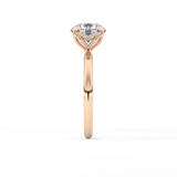 Round Solitaire Lab Grown Diamond Engagement Ring