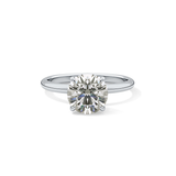 Round Solitaire Lab Grown Diamond Engagement Ring