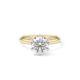 Round Solitaire Lab Grown Diamond Engagement Ring