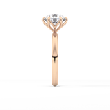 Round Solitaire Lab Grown Diamond Engagement Ring