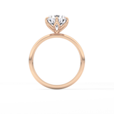 Round Solitaire Lab Grown Diamond Engagement Ring