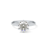 Round Solitaire Lab Grown Diamond Engagement Ring