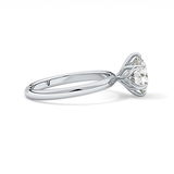 Round Solitaire Lab Grown Diamond Engagement Ring