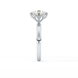 Round Solitaire Lab Grown Diamond Engagement Ring