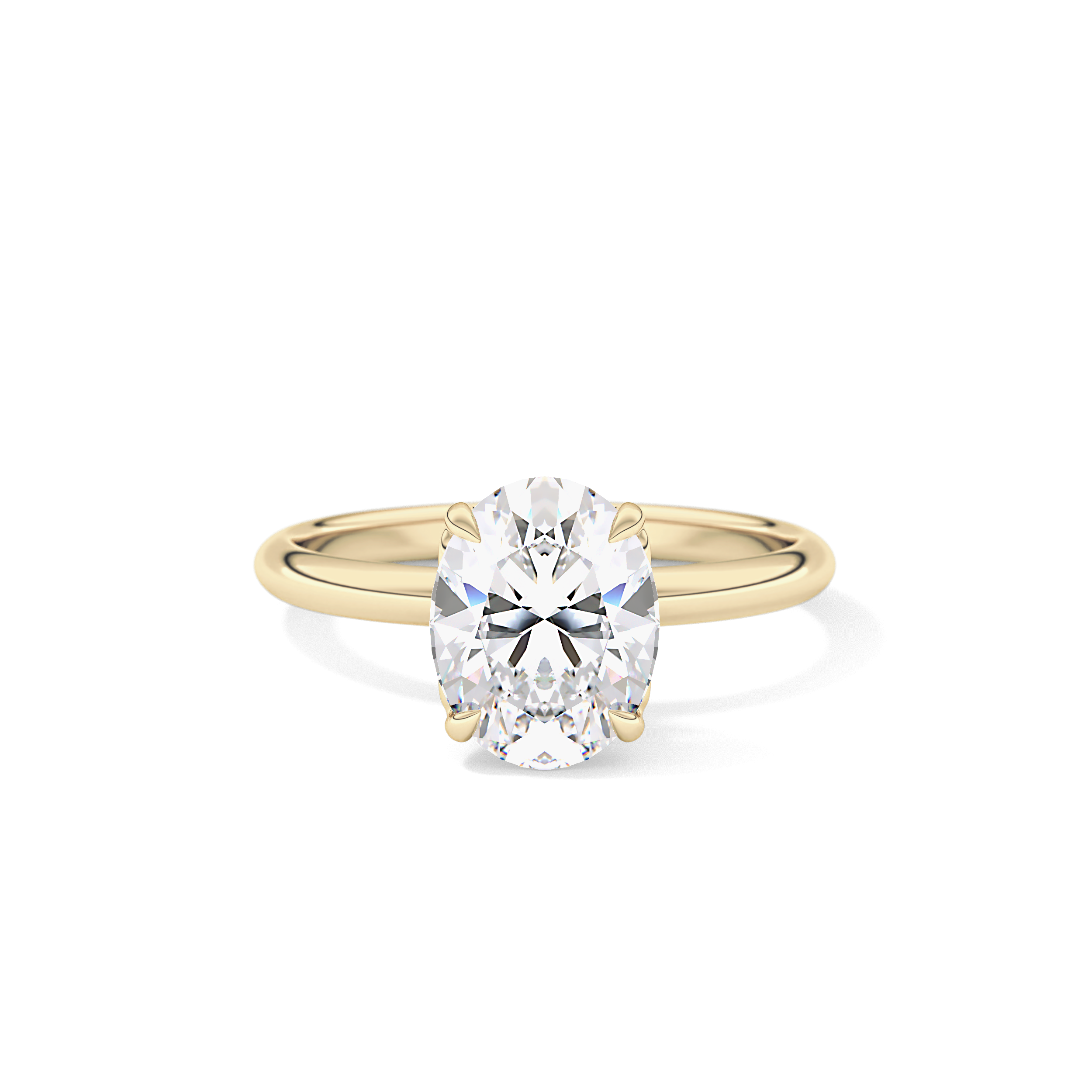 Oval Solitaire Lab Grown Diamond Engagement Ring