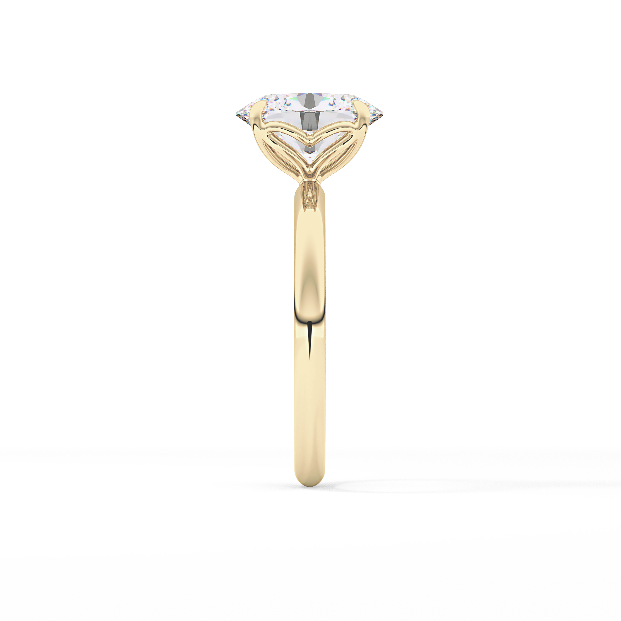Oval Solitaire Lab Grown Diamond Engagement Ring