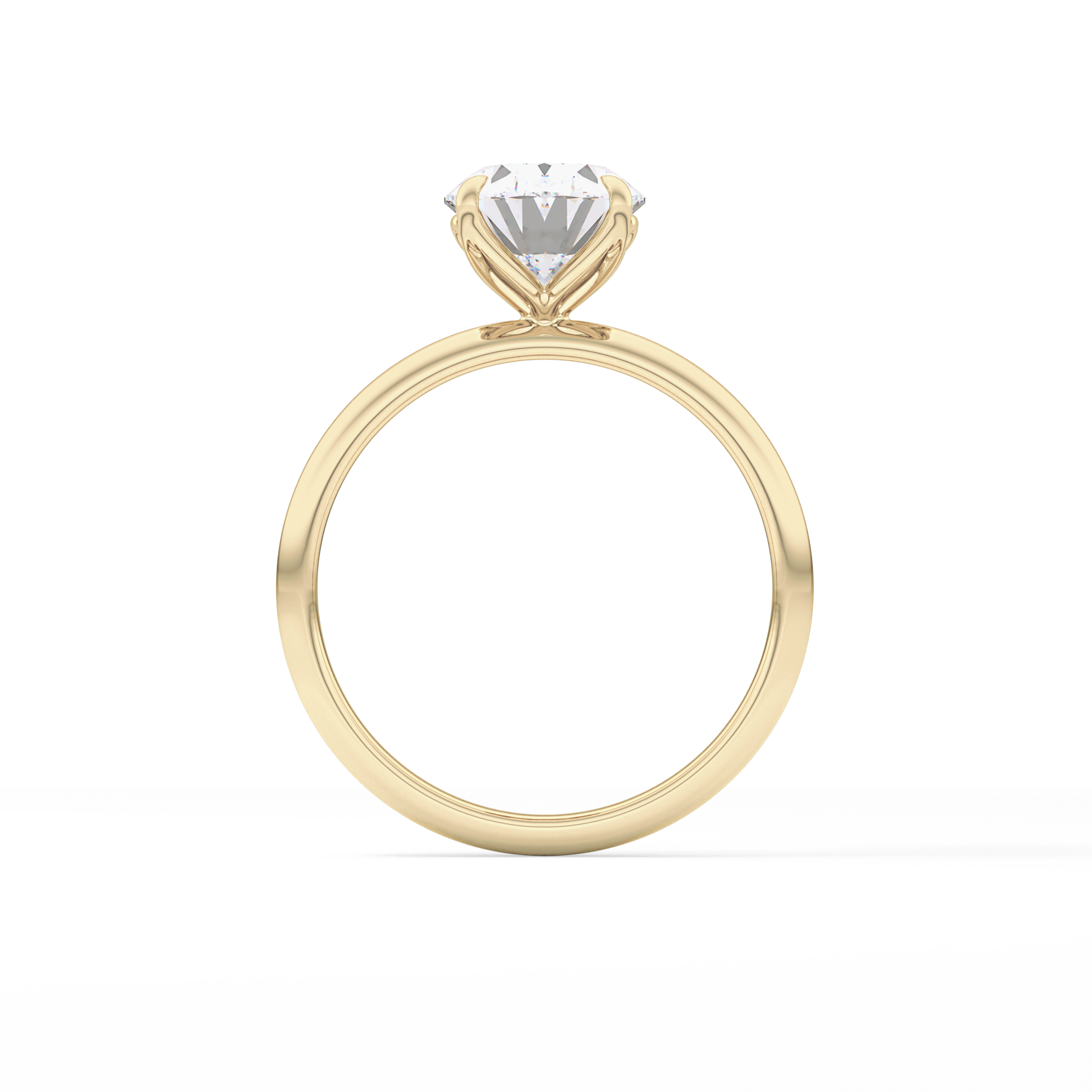 Oval Solitaire Lab Grown Diamond Engagement Ring