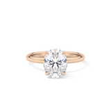 Oval Solitaire Lab Grown Diamond Engagement Ring