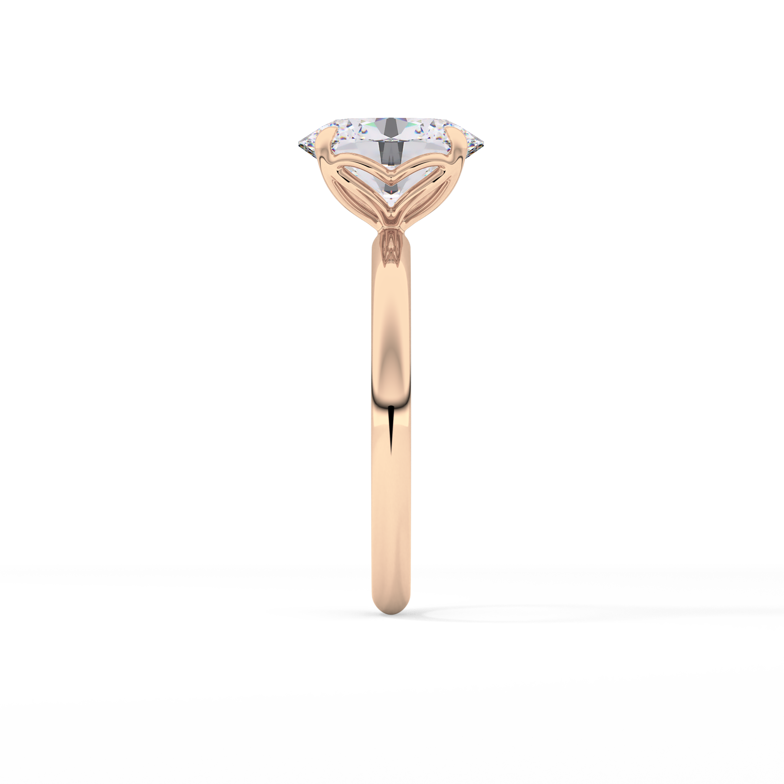 Oval Solitaire Lab Grown Diamond Engagement Ring