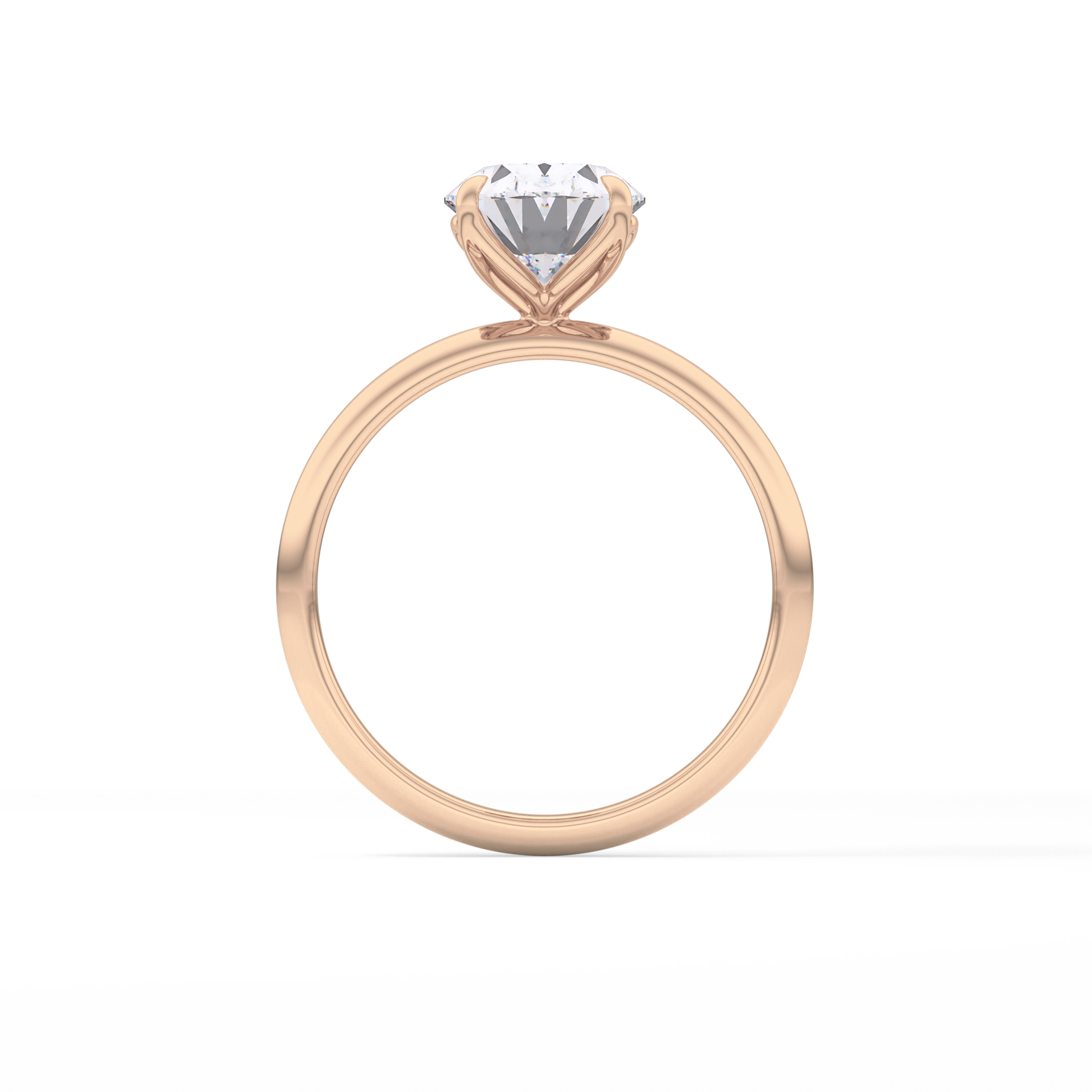 Oval Solitaire Lab Grown Diamond Engagement Ring