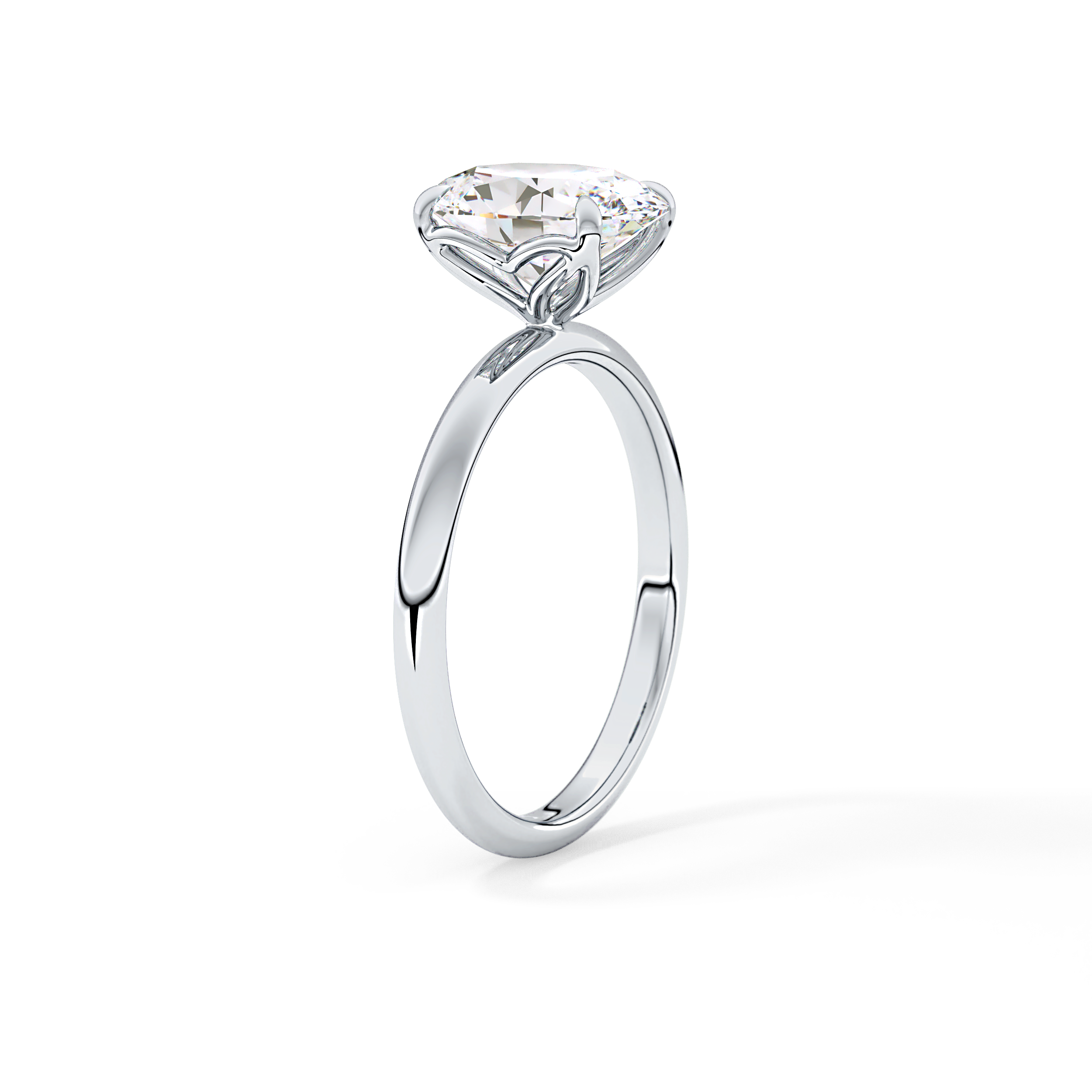 Oval Solitaire Lab Grown Diamond Engagement Ring