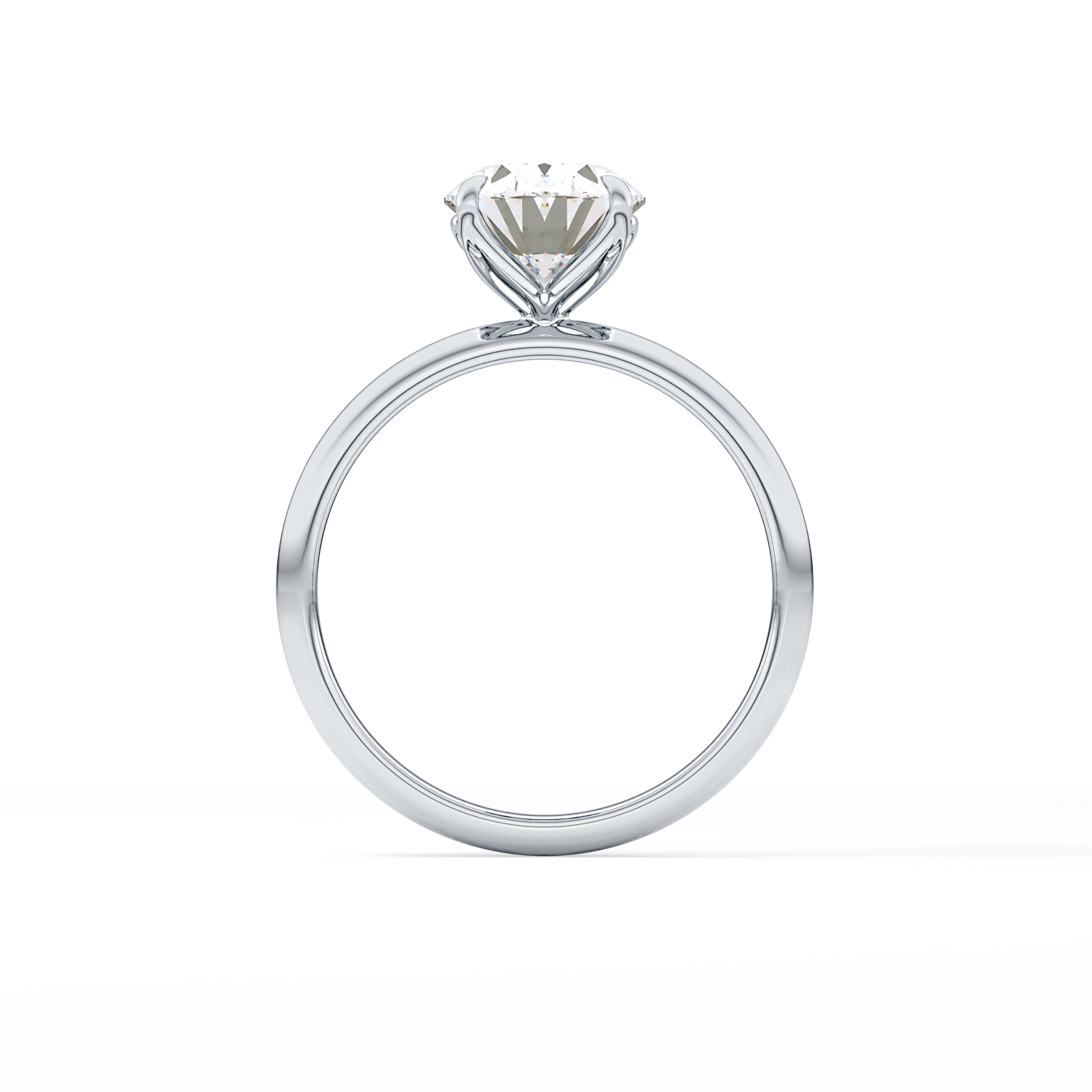 Oval Solitaire Lab Grown Diamond Engagement Ring
