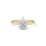 Pear Solitaire Lab Grown Diamond Engagement Ring
