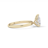 Pear Solitaire Lab Grown Diamond Engagement Ring