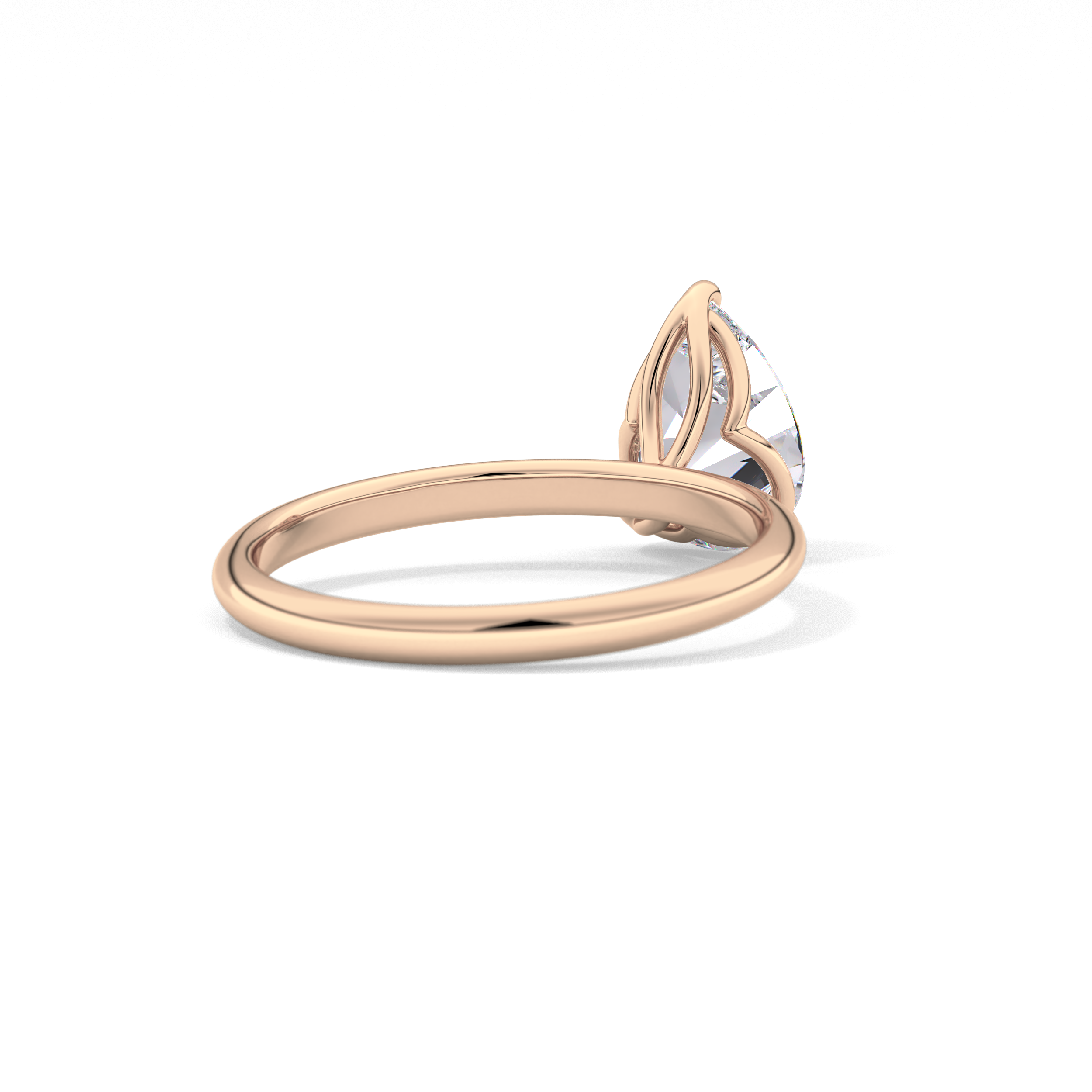 Pear Solitaire Lab Grown Diamond Engagement Ring