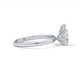 Pear Solitaire Lab Grown Diamond Engagement Ring