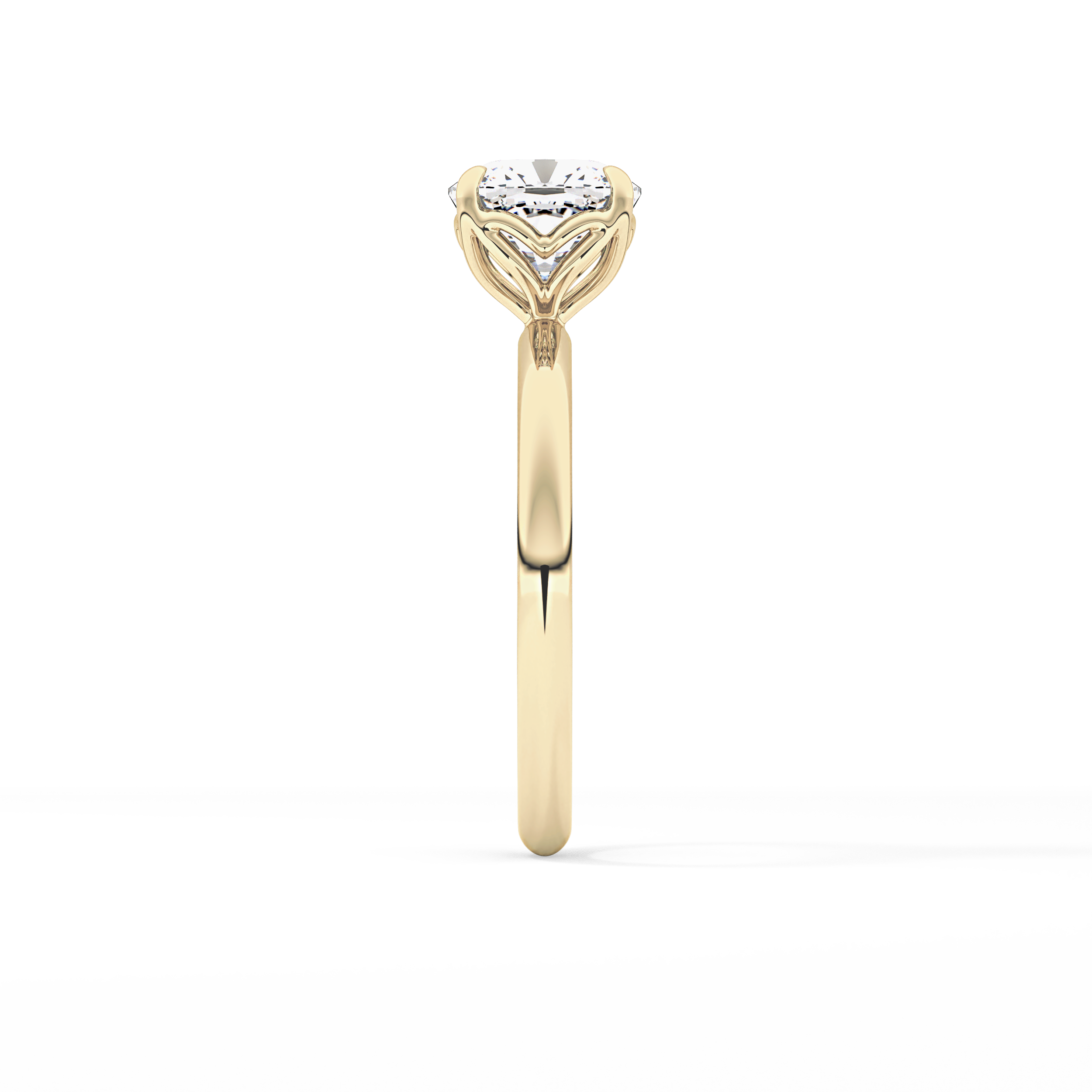 Cushion Solitaire Lab Grown Diamond Engagement Ring