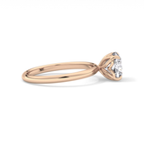 Cushion Solitaire Lab Grown Diamond Engagement Ring