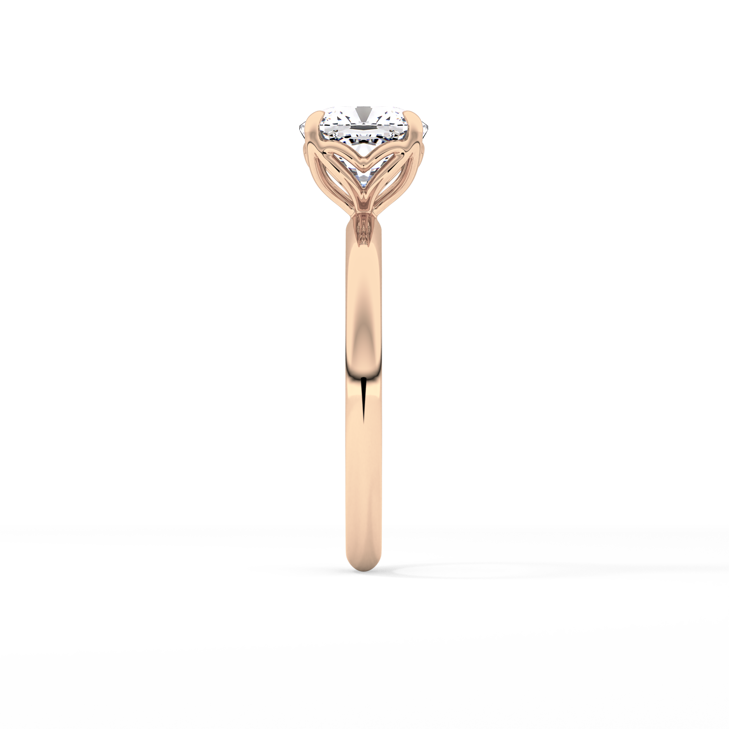 Cushion Solitaire Lab Grown Diamond Engagement Ring